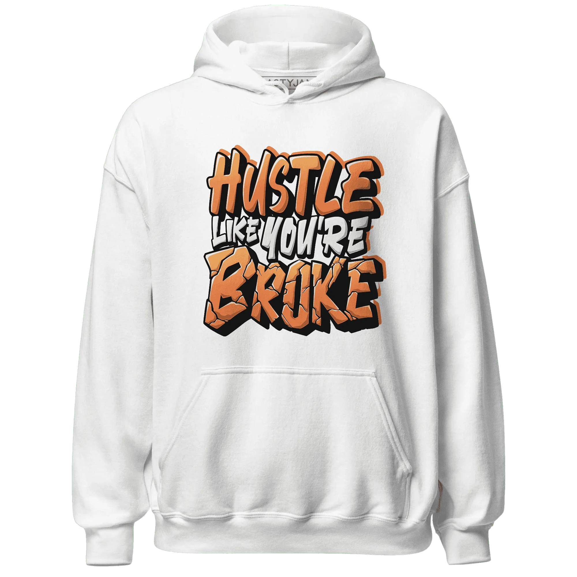 NastyJamz-AM-TW-White-Orange-Hoodie-Match-Hustle-Like-Broke