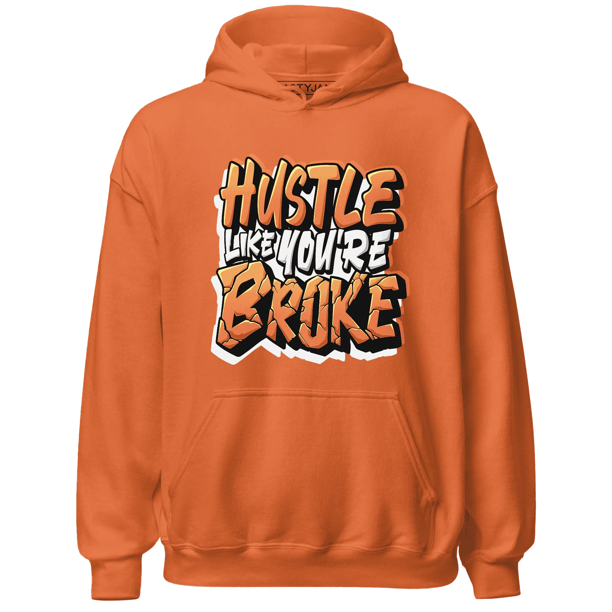 NastyJamz-AM-TW-White-Orange-Hoodie-Match-Hustle-Like-Broke