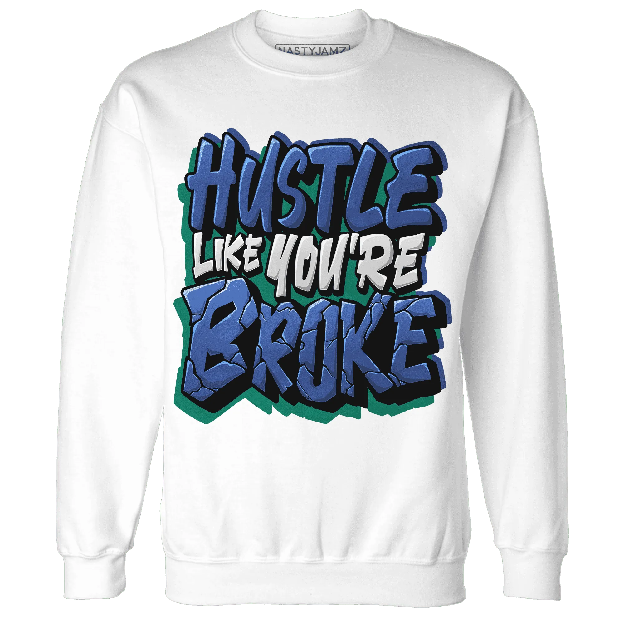 Dunk-Hyper-Royal-Malachite-NastyJamz-Sweatshirt-Match-Hustle-Like-Broke