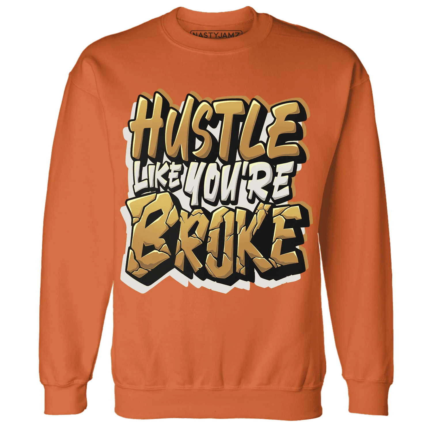 Dunk-Low-Retro-Wheat-Orange-NastyJamz-Sweatshirt-Match-Hustle-Like-Broke