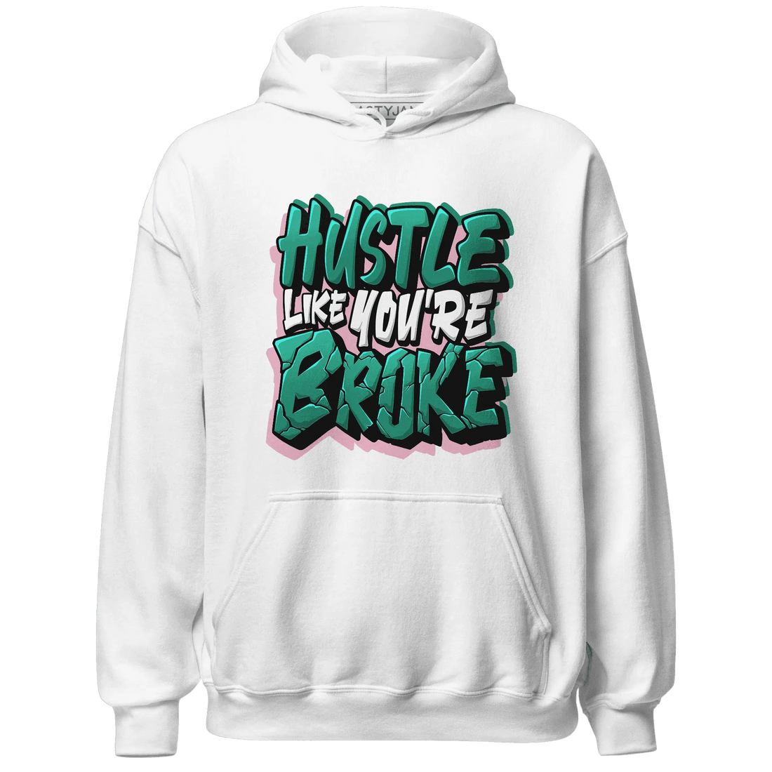 NastyJamz-Dunk-Pink-Malachite-Medium-Soft-Low-Sail-Hoodie-Match-Hustle-Like-Broke