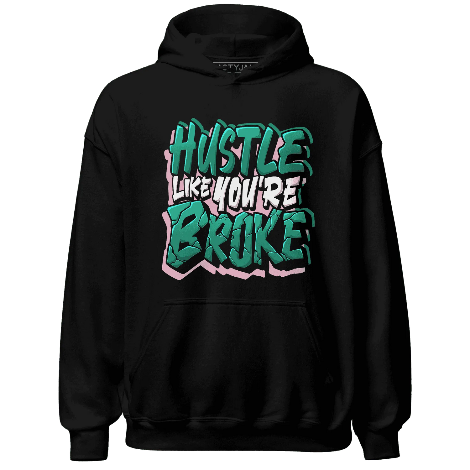 NastyJamz-Dunk-Pink-Malachite-Medium-Soft-Low-Sail-Hoodie-Match-Hustle-Like-Broke
