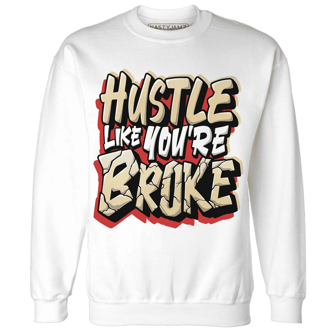 Dunk-Strawberry-Waffle-NastyJamz-Sweatshirt-Match-Hustle-Like-Broke