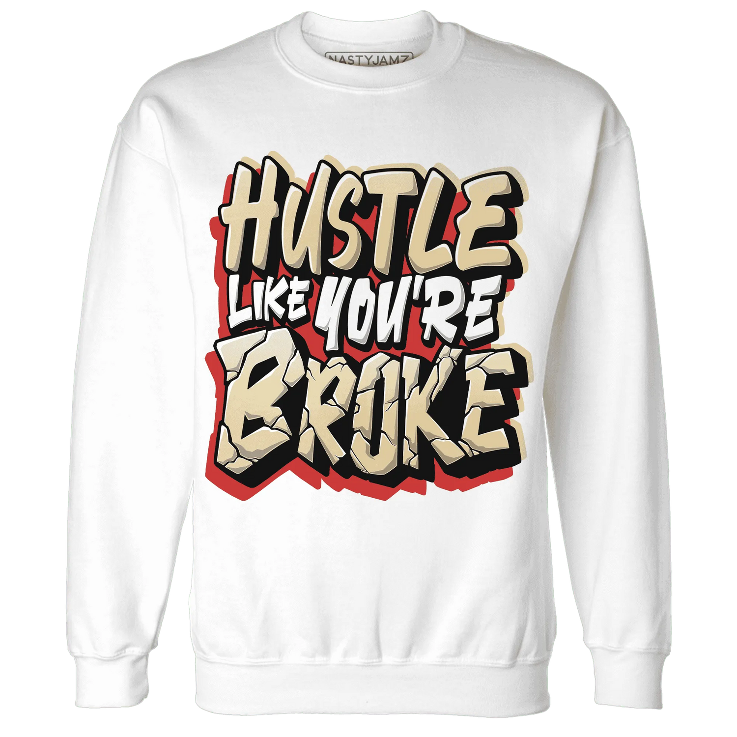Dunk-Strawberry-Waffle-NastyJamz-Sweatshirt-Match-Hustle-Like-Broke