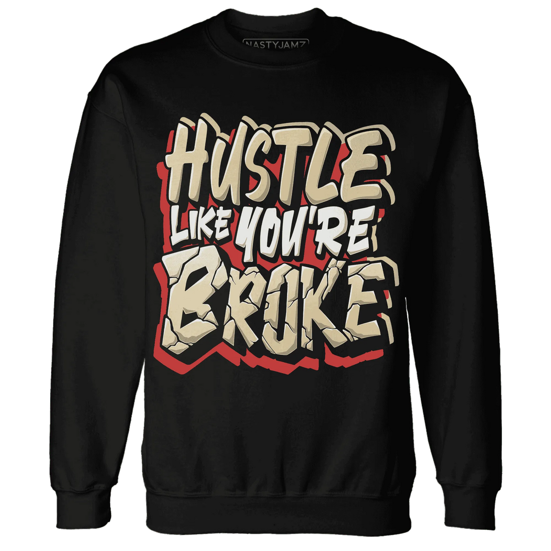 Dunk-Strawberry-Waffle-NastyJamz-Sweatshirt-Match-Hustle-Like-Broke