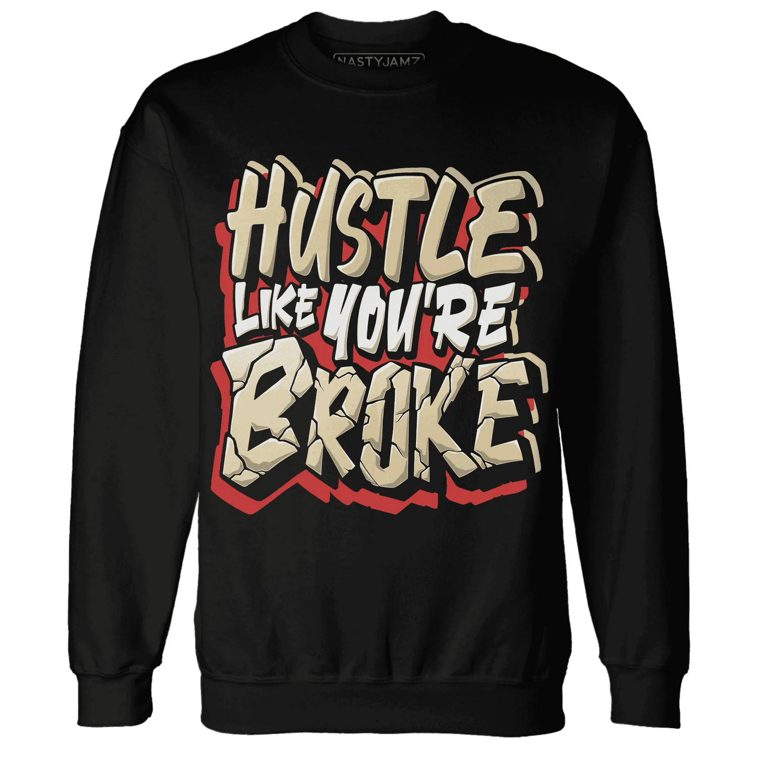 Dunk-Strawberry-Waffle-NastyJamz-Sweatshirt-Match-Hustle-Like-Broke