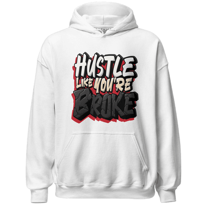 Jumman Jack University Red Hoodie Match Hustle Like Broke - NastyJamz