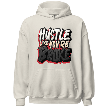 Jumman Jack University Red Hoodie Match Hustle Like Broke - NastyJamz