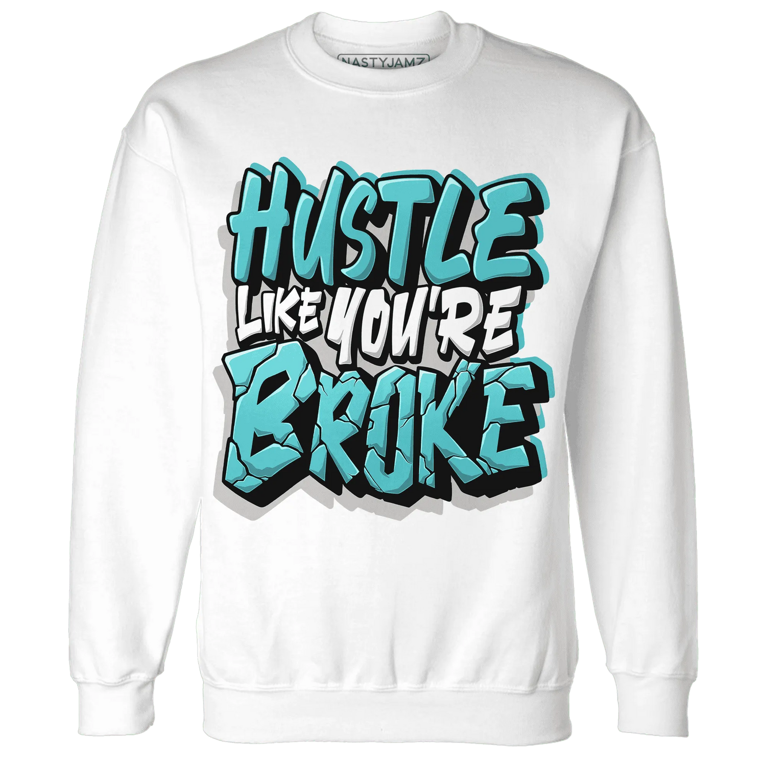 NastyJamz-NBL-Cyan-Burst-9060-Sweatshirt-Match-Hustle-Like-Broke