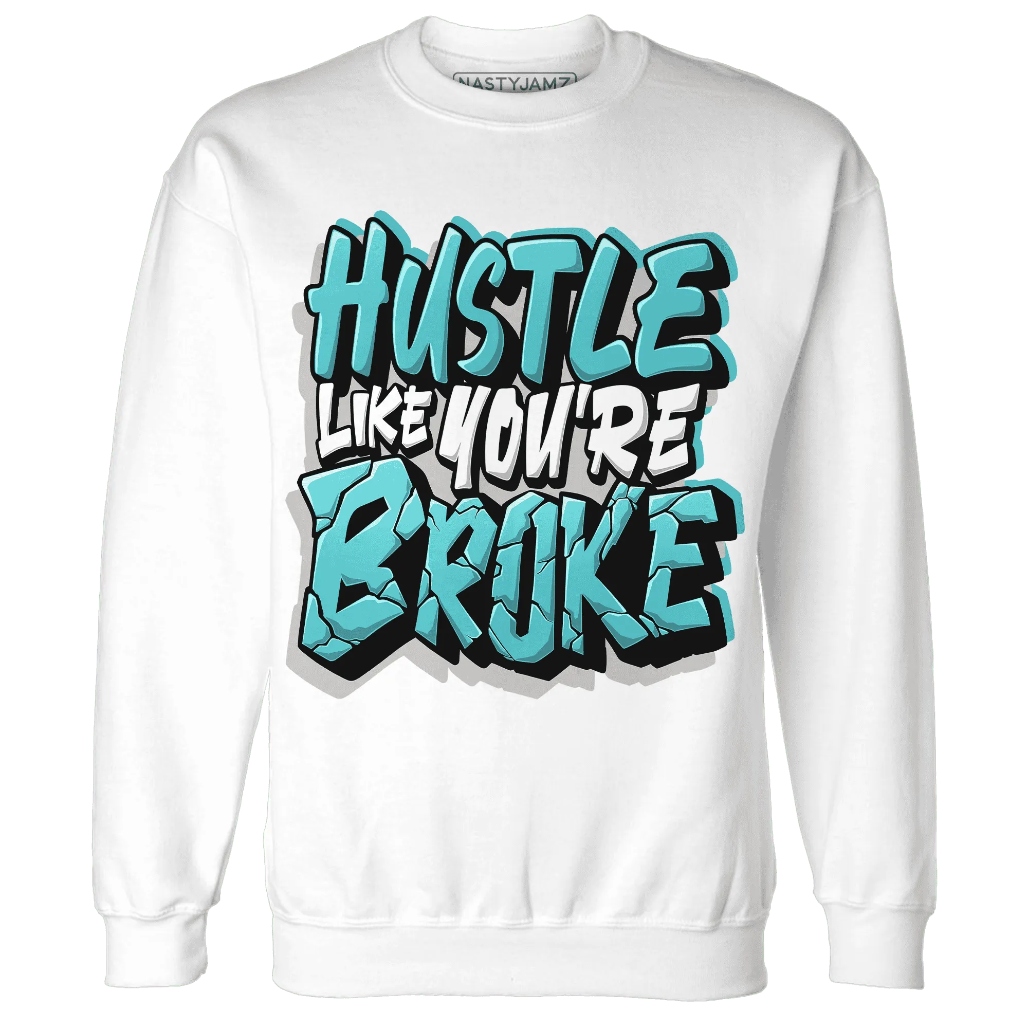 NastyJamz-NBL-Cyan-Burst-9060-Sweatshirt-Match-Hustle-Like-Broke