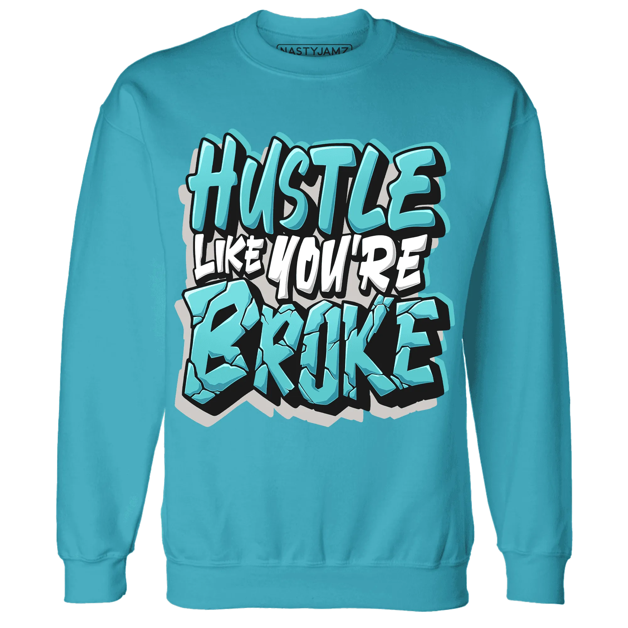 NastyJamz-NBL-Cyan-Burst-9060-Sweatshirt-Match-Hustle-Like-Broke