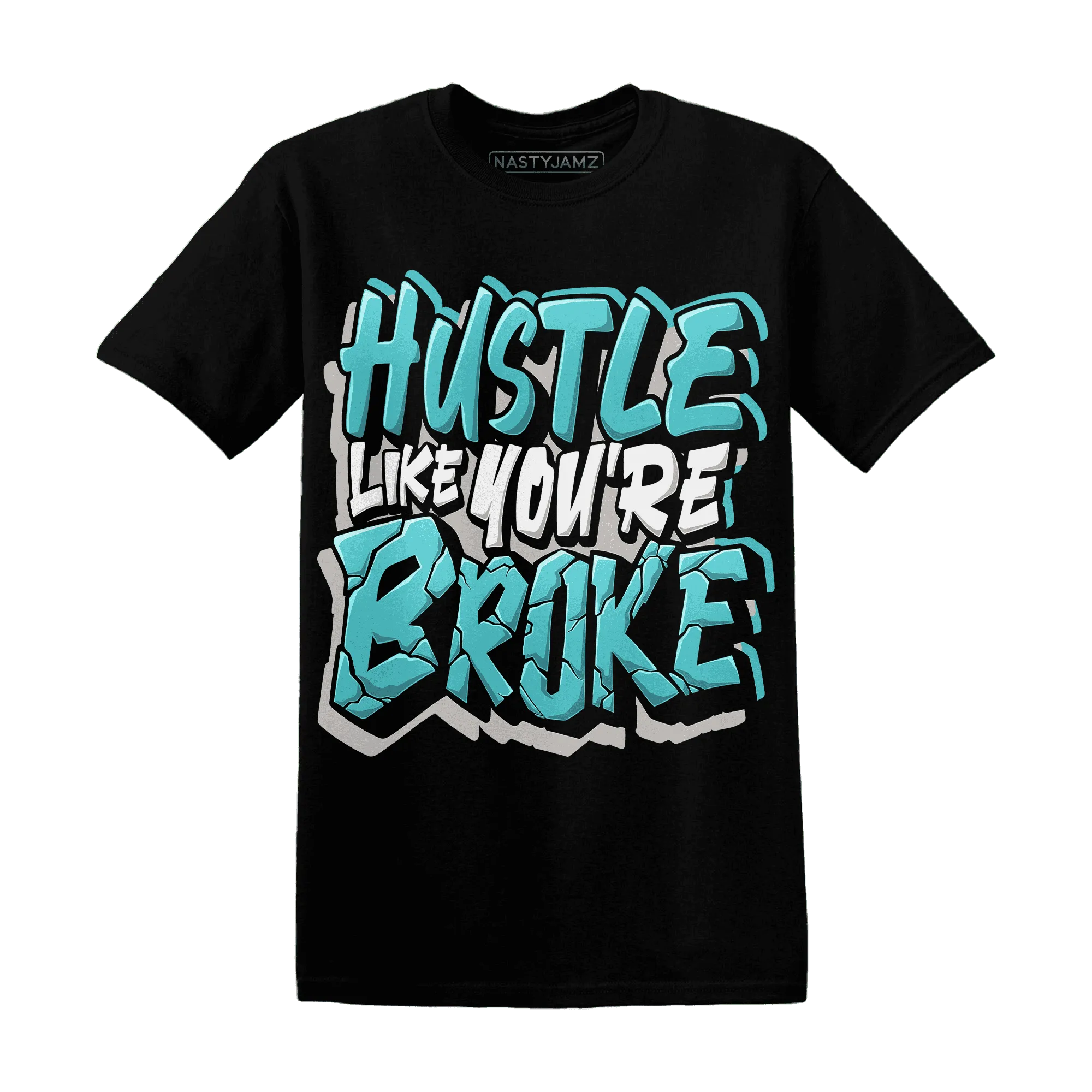 NastyJamz-NBL-Cyan-Burst-9060-T-Shirt-Match-Hustle-Like-Broke