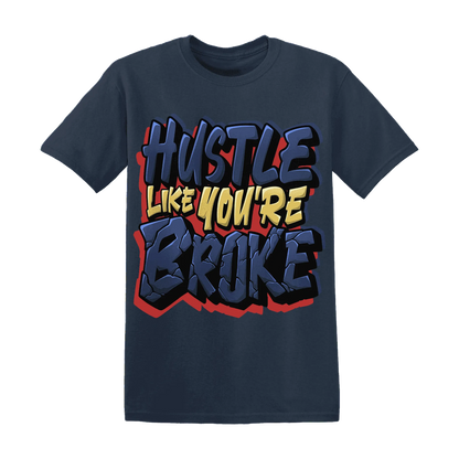 VaporMax-Air-Plus-Midnight-Navy-Gold-Black-NastyJamz-T-Shirt-Match-Hustle-Like-Broke