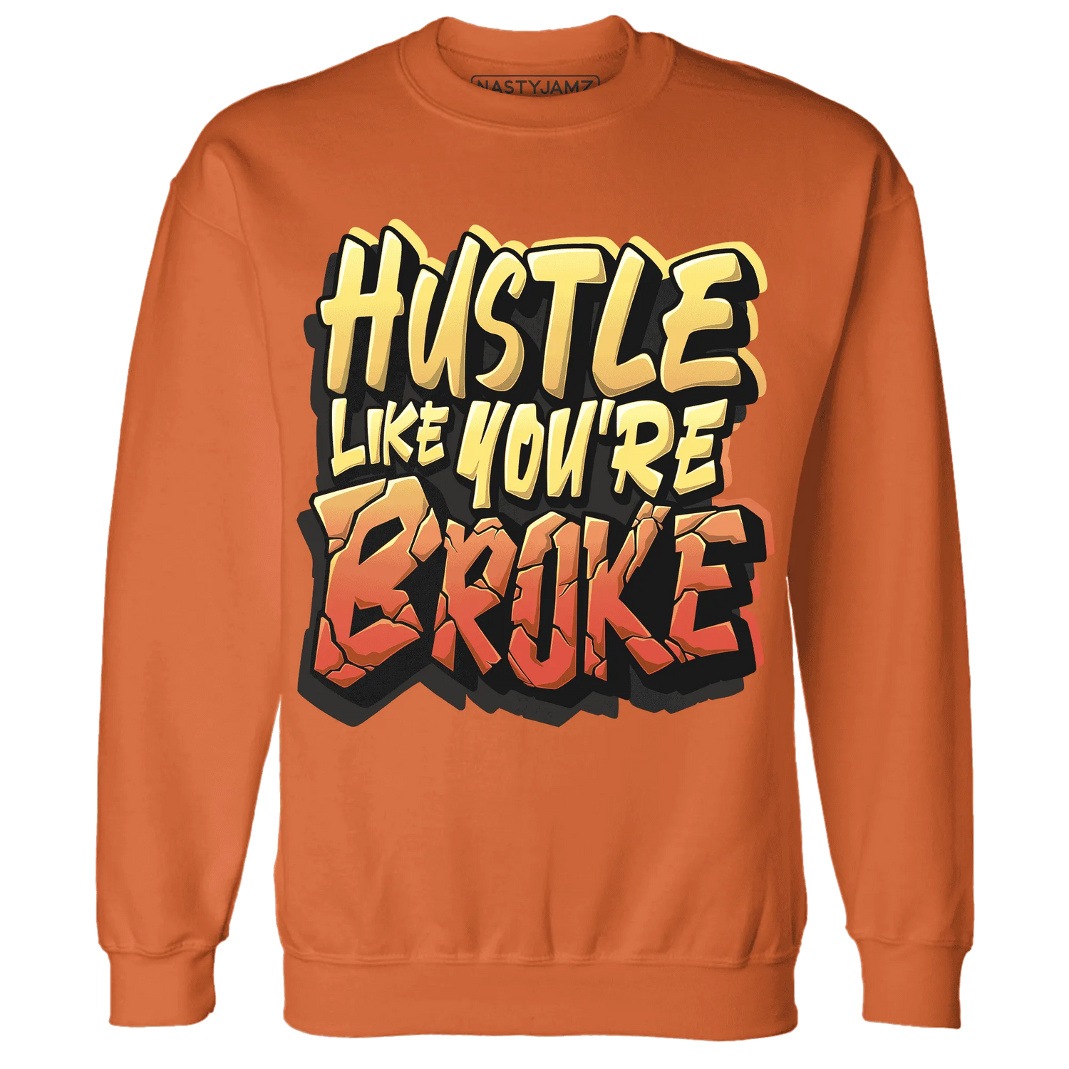 NastyJamz-VaporMax-Crimson-Total-Orange-Plus-Sweatshirt-Match-Hustle-Like-Broke