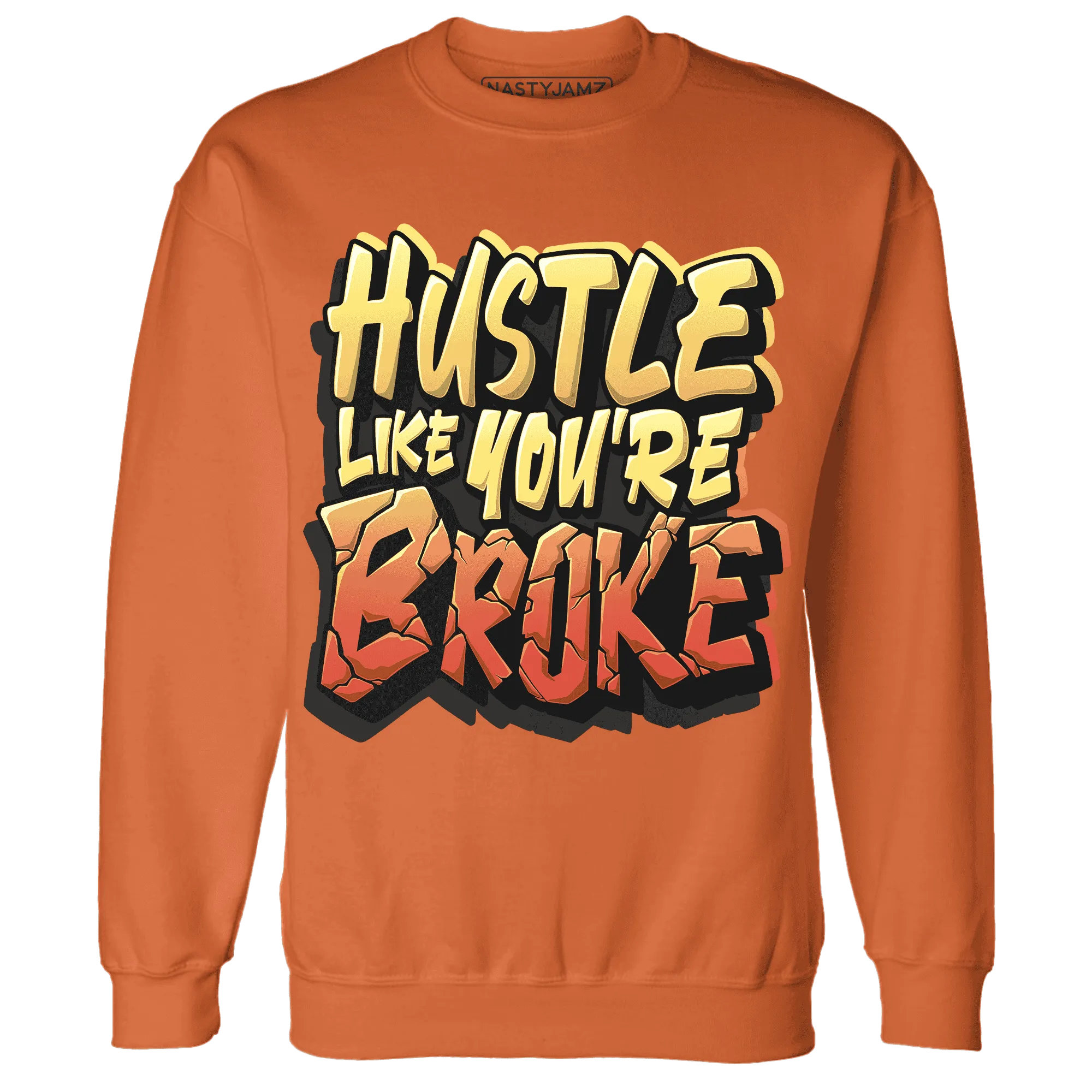NastyJamz-VaporMax-Crimson-Total-Orange-Plus-Sweatshirt-Match-Hustle-Like-Broke
