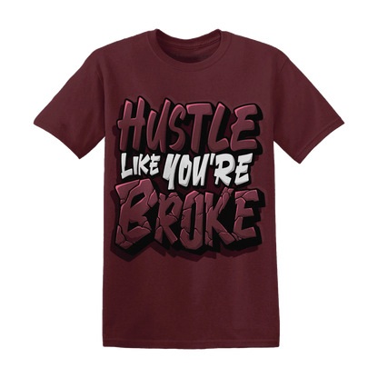 NastyJamz-VaporMax-Night-Maron-Burgundy-T-Shirt-Match-Hustle-Like-Broke