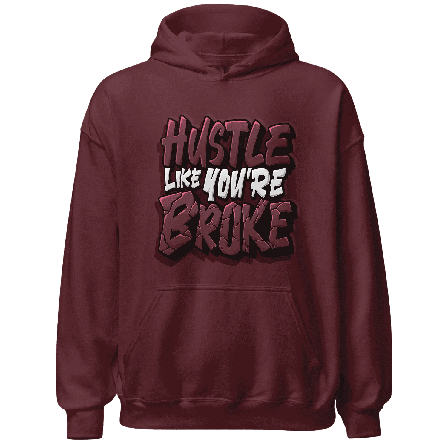 NastyJamz-VaporMax-Night-Maron-Burgundy-Hoodie-Match-Hustle-Like-Broke