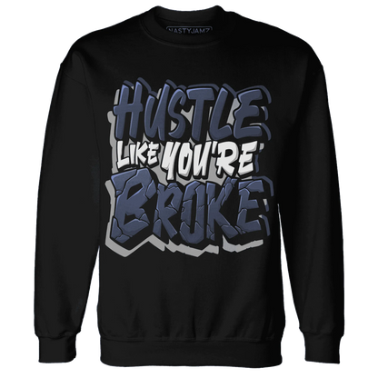 VaporMax-Plus-Midnight-Navy-White-Metallic-Silver-NastyJamz-Sweatshirt-Match-Hustle-Like-Broke