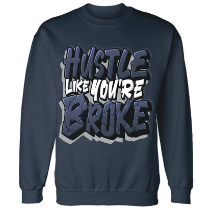 VaporMax-Plus-Midnight-Navy-White-Metallic-Silver-NastyJamz-Sweatshirt-Match-Hustle-Like-Broke