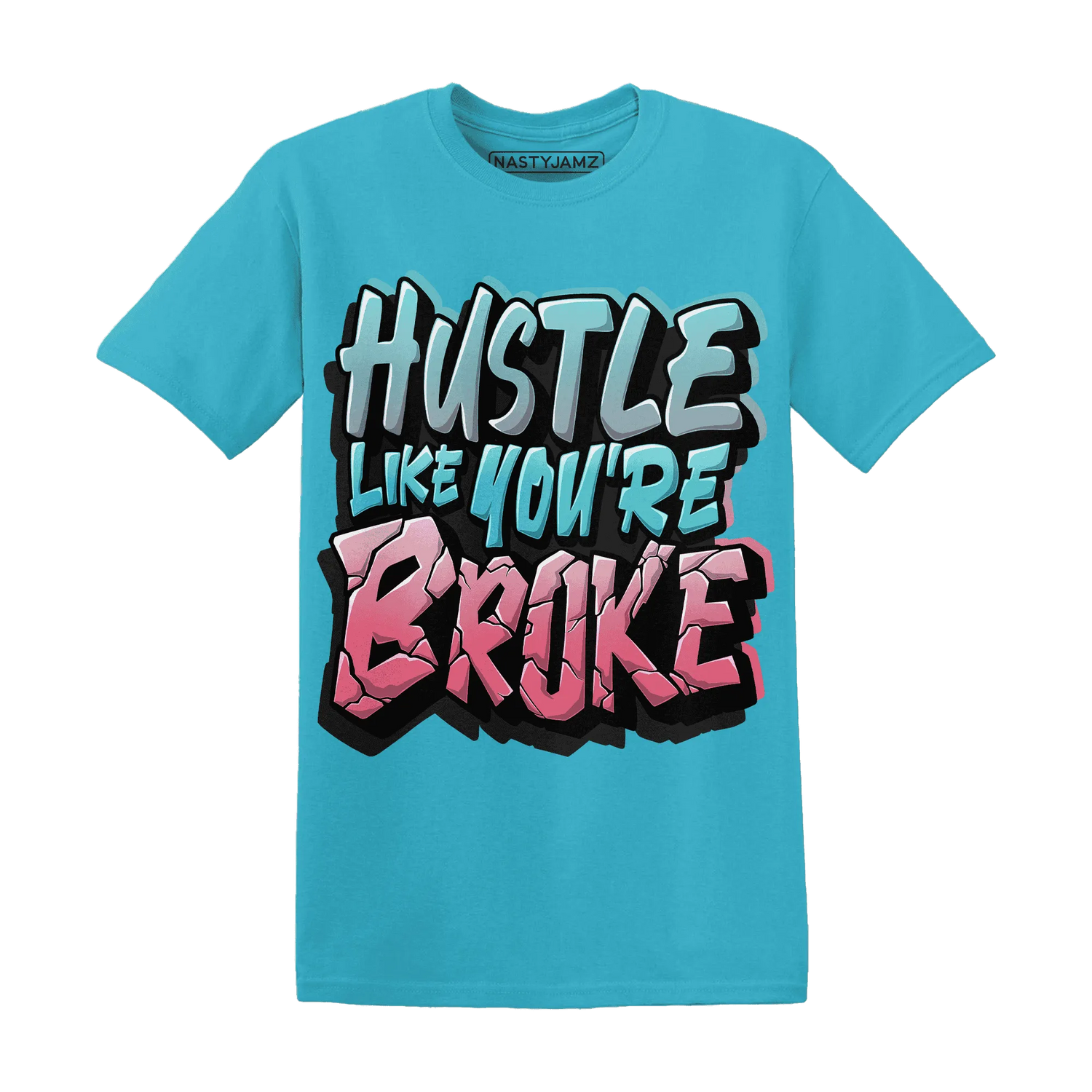NastyJamz-VaporMax-Plus-South-Beach-T-Shirt-Match-Hustle-Like-Broke