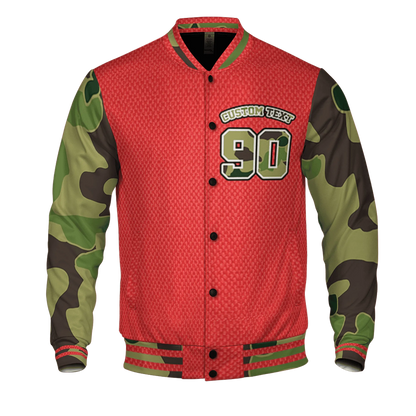 AM-90-Dark-Sage-Solar-Red-NastyJamz-Varsity-Match-Hustle-Like-Broke
