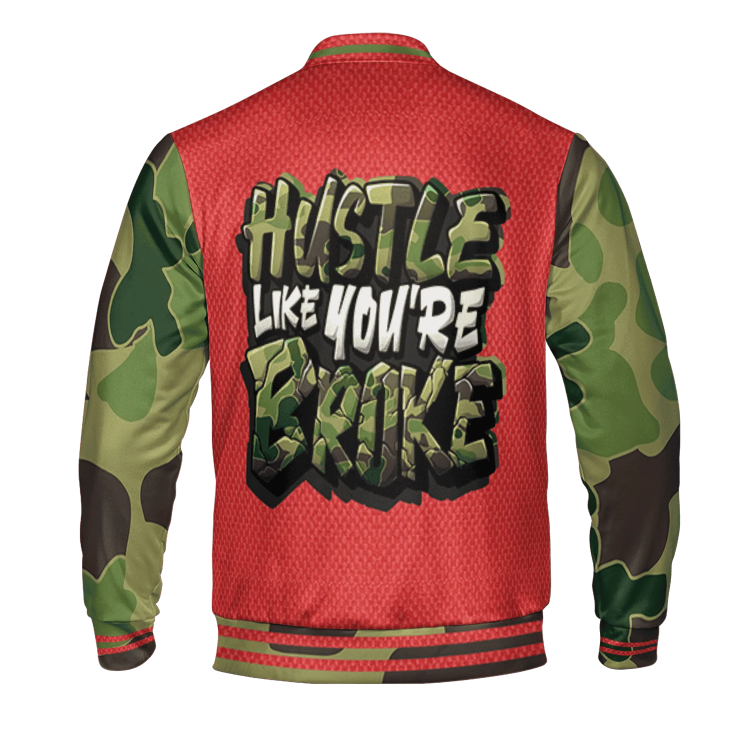 AM-90-Dark-Sage-Solar-Red-NastyJamz-Varsity-Match-Hustle-Like-Broke