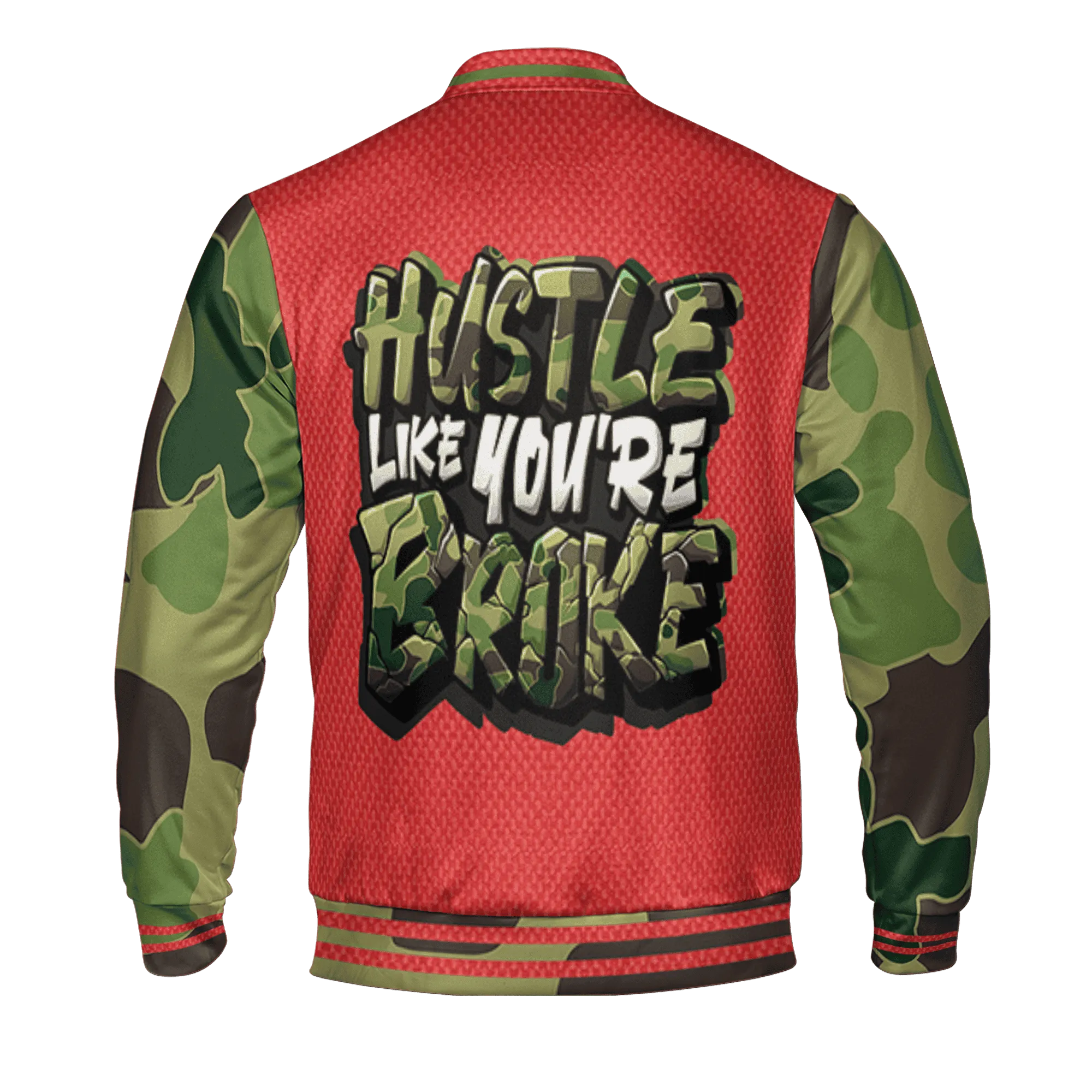 AM-90-Dark-Sage-Solar-Red-NastyJamz-Varsity-Match-Hustle-Like-Broke