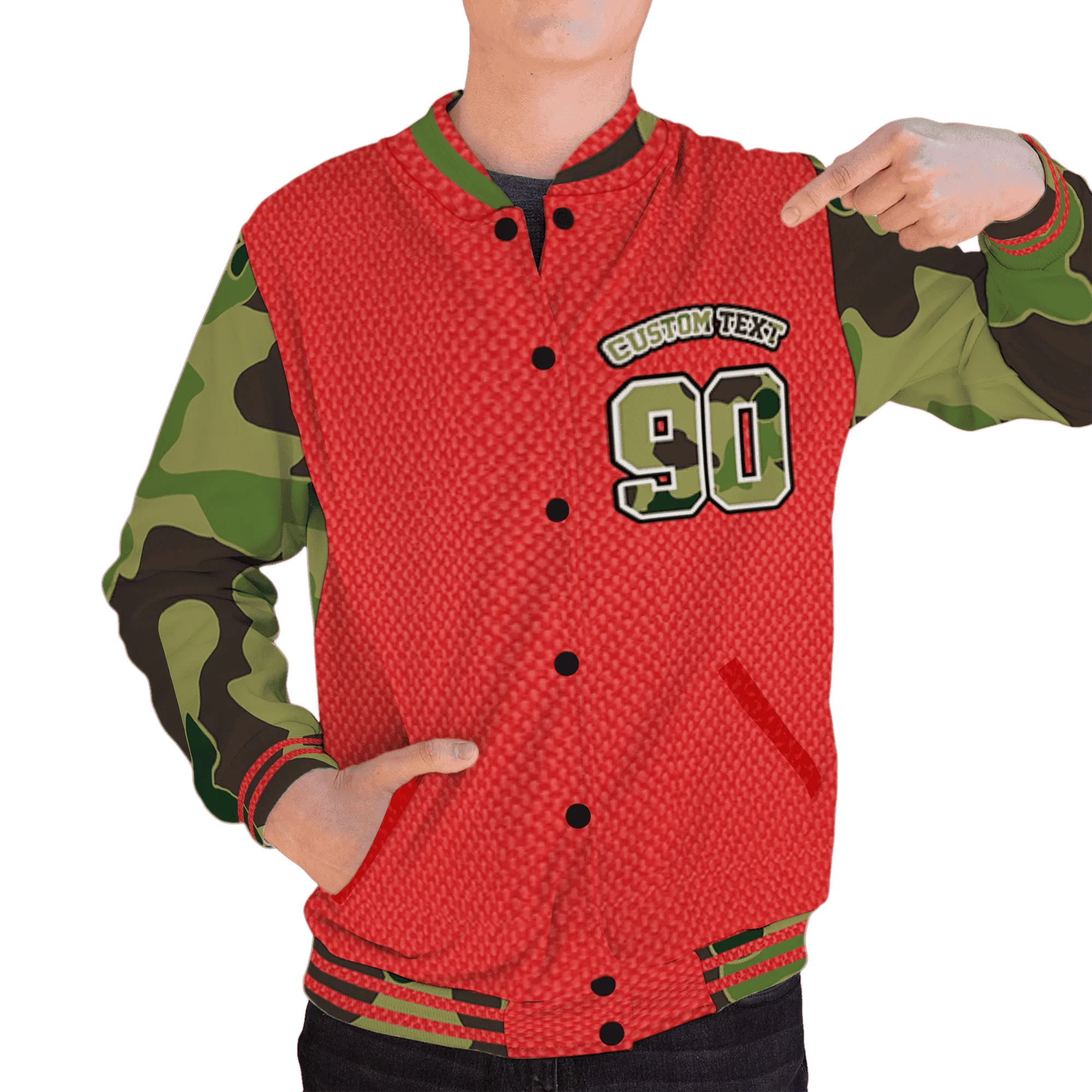 AM-90-Dark-Sage-Solar-Red-NastyJamz-Varsity-Match-Hustle-Like-Broke