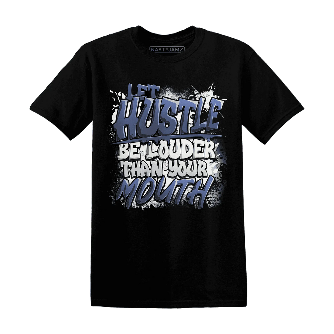 NastyJamz-Low-Diffused-Blue-11s-T-Shirt-Match-Hustle-Louder