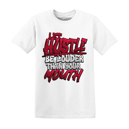 NastyJamz-Retro-Red-Taxi-12s-T-Shirt-Match-Hustle-Louder