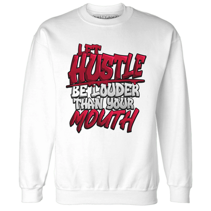NastyJamz-Retro-Red-Taxi-12s-Sweatshirt-Match-Hustle-Louder