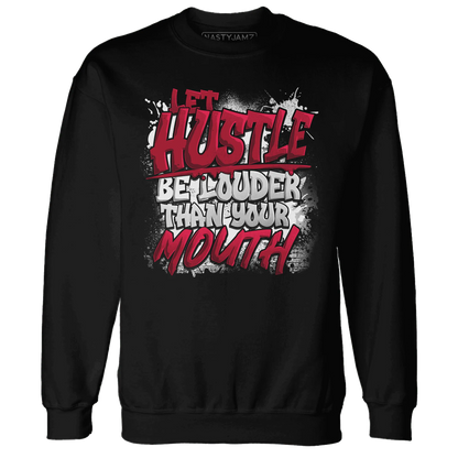 NastyJamz-Retro-Red-Taxi-12s-Sweatshirt-Match-Hustle-Louder