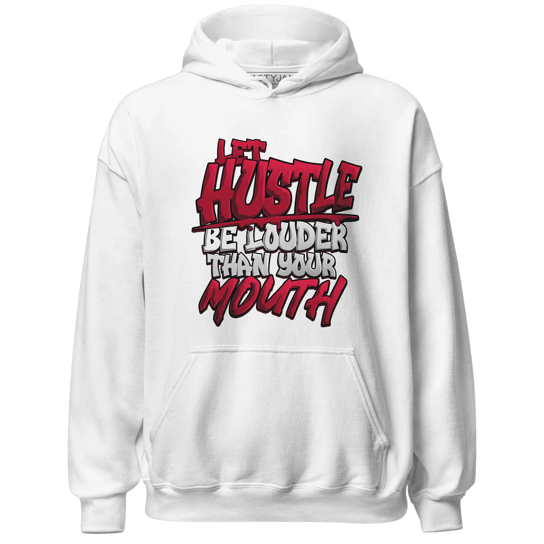 NastyJamz-Retro-Red-Taxi-12s-Hoodie-Match-Hustle-Louder