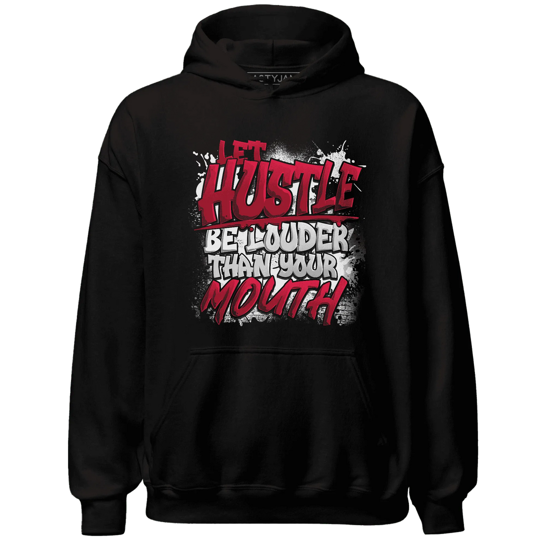 NastyJamz-Retro-Red-Taxi-12s-Hoodie-Match-Hustle-Louder