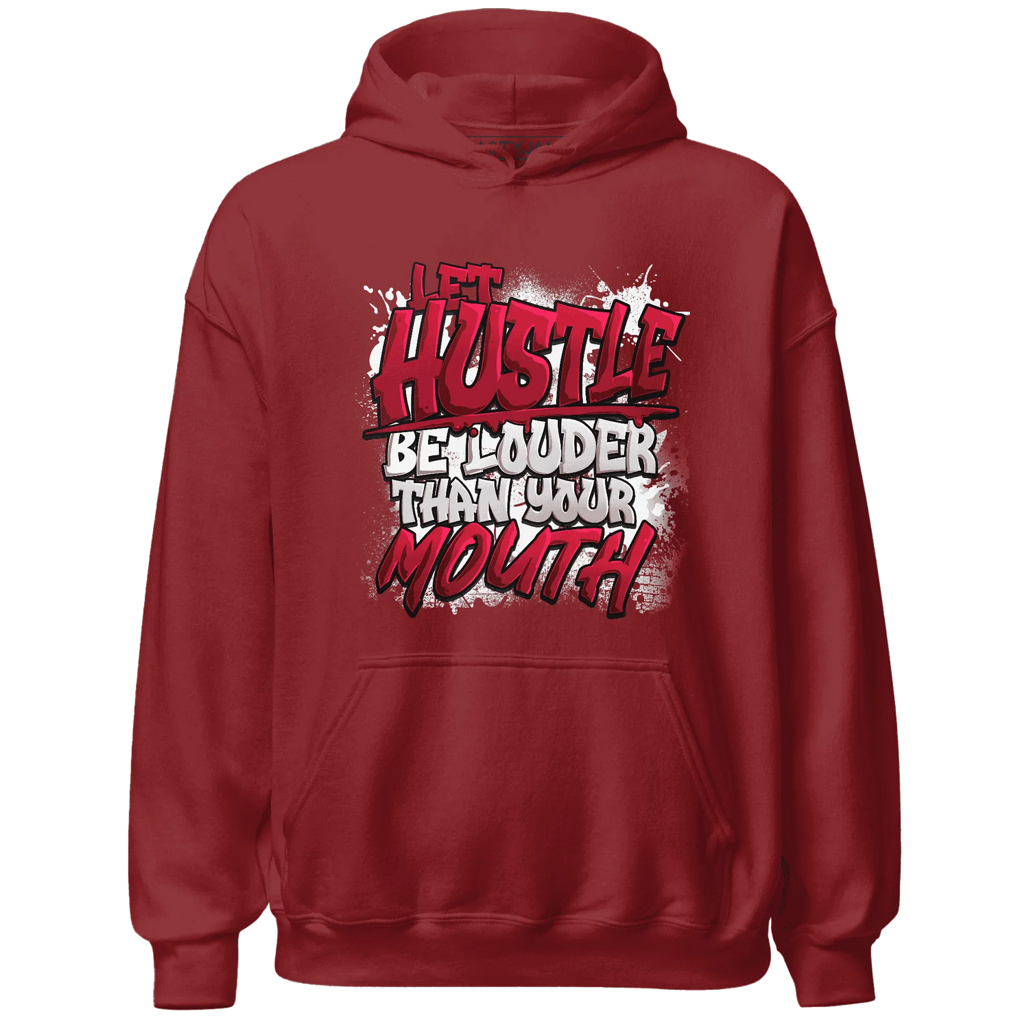 NastyJamz-Retro-Red-Taxi-12s-Hoodie-Match-Hustle-Louder