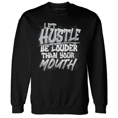 NastyJamz-Wolf-Grey-12s-Sweatshirt-Match-Hustle-Louder
