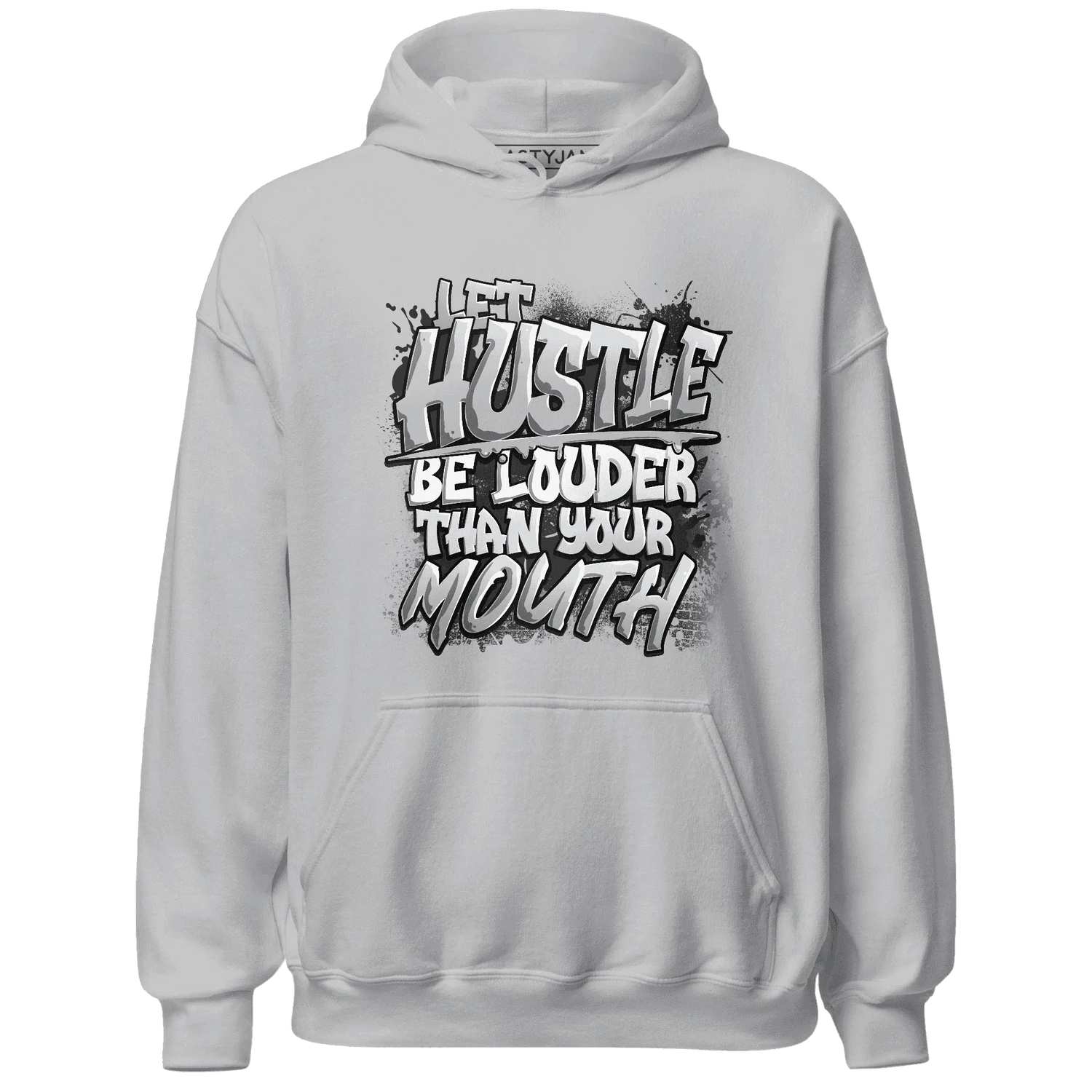 NastyJamz-Wolf-Grey-12s-Hoodie-Match-Hustle-Louder