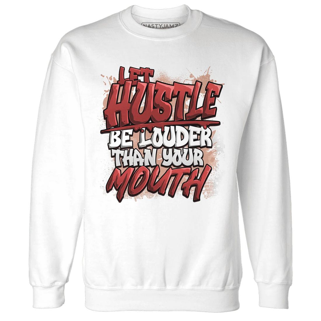 NastyJamz-Dune-Red-13s-Sweatshirt-Match-Hustle-Louder