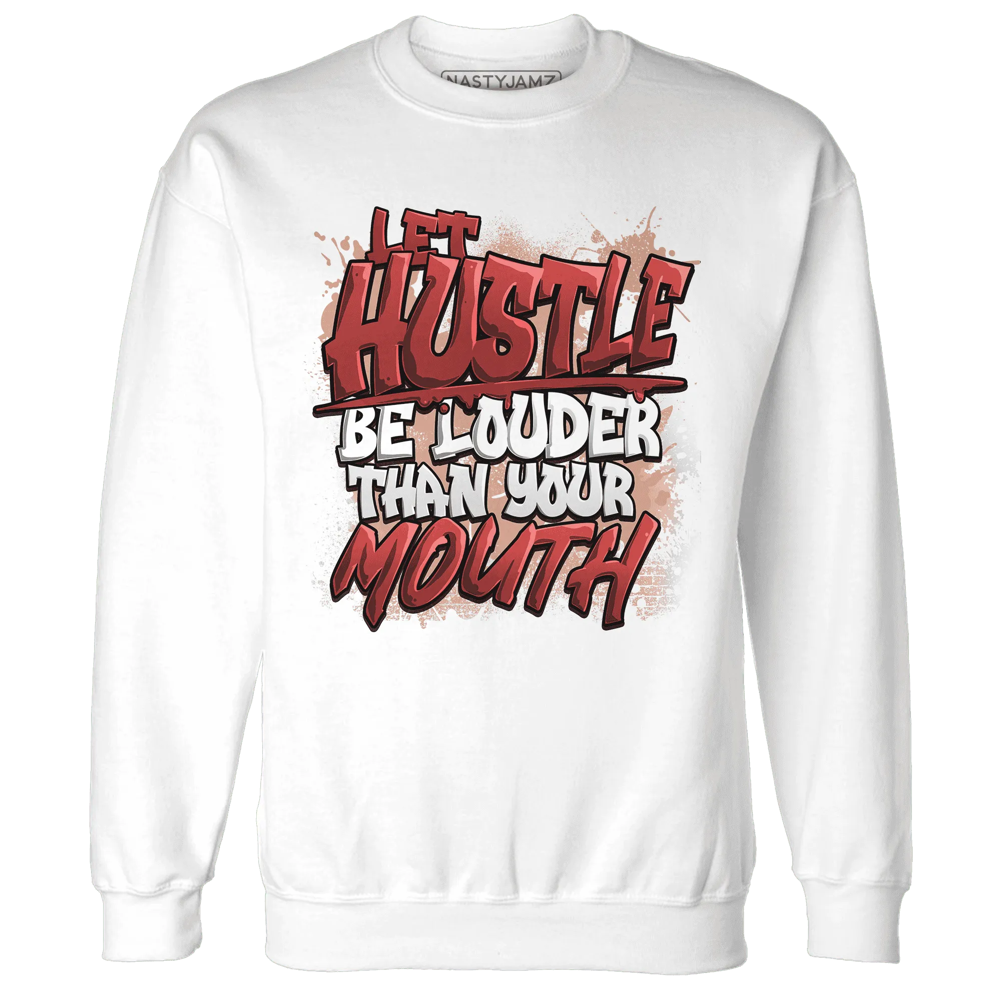 NastyJamz-Dune-Red-13s-Sweatshirt-Match-Hustle-Louder