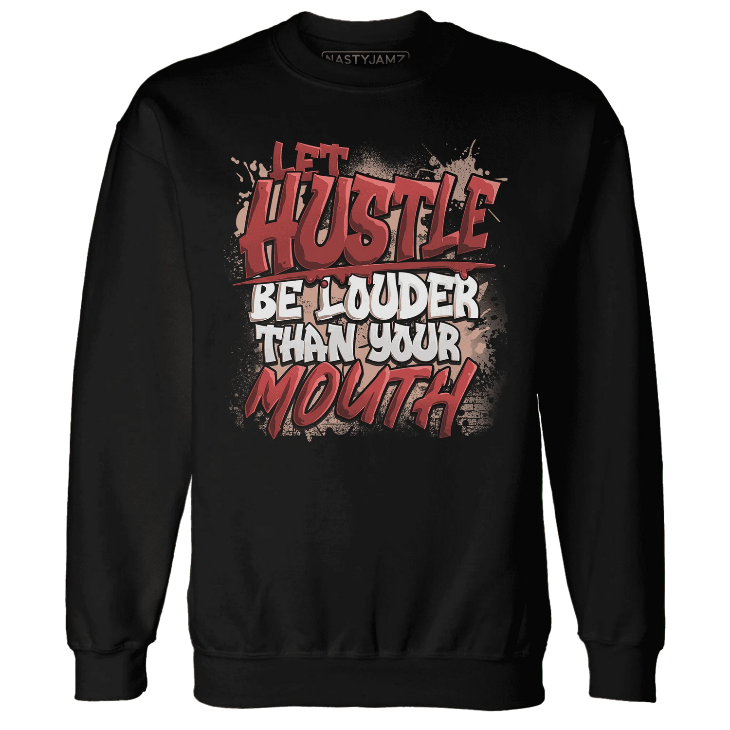 NastyJamz-Dune-Red-13s-Sweatshirt-Match-Hustle-Louder