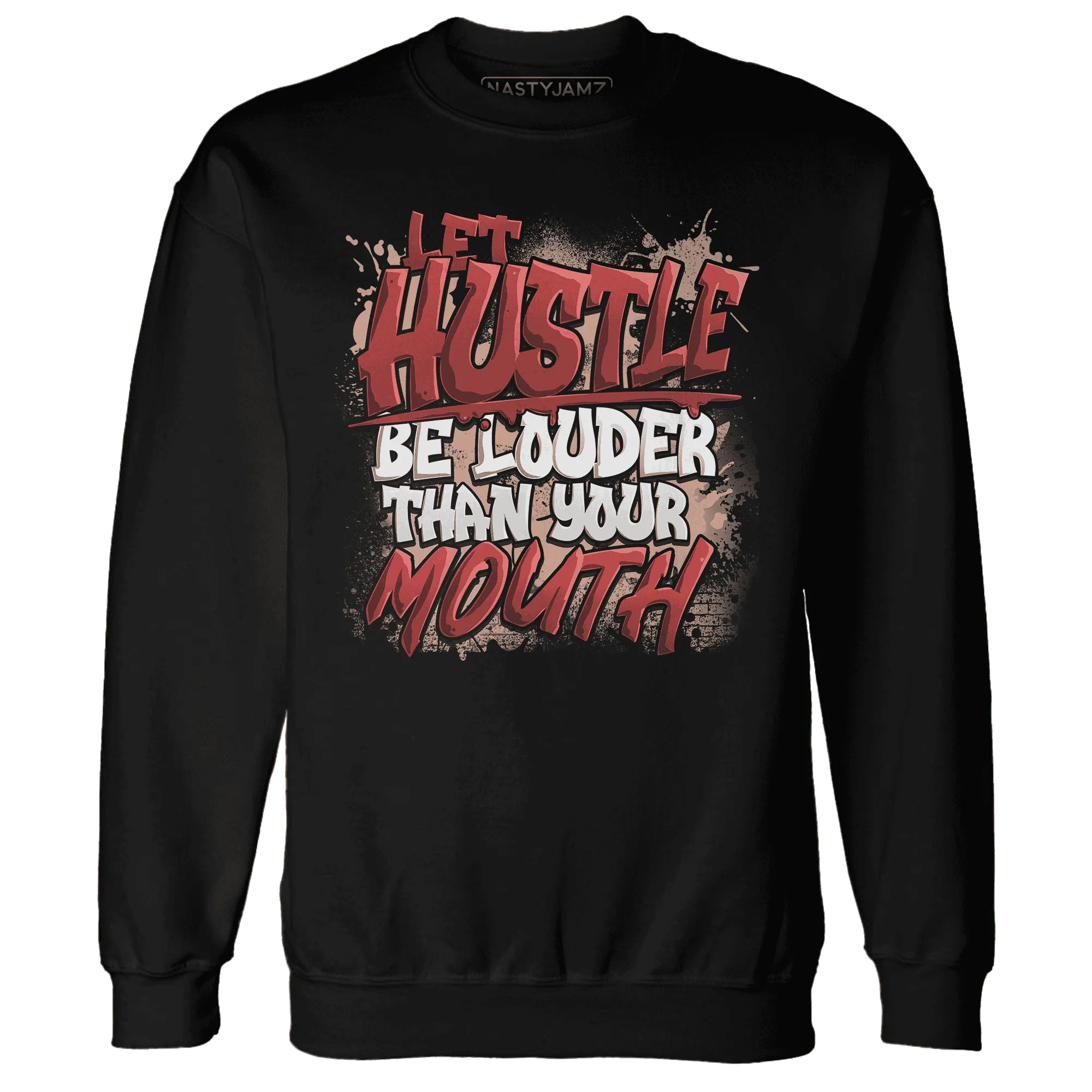 NastyJamz-Dune-Red-13s-Sweatshirt-Match-Hustle-Louder