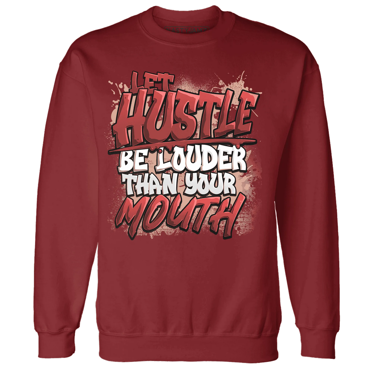 NastyJamz-Dune-Red-13s-Sweatshirt-Match-Hustle-Louder