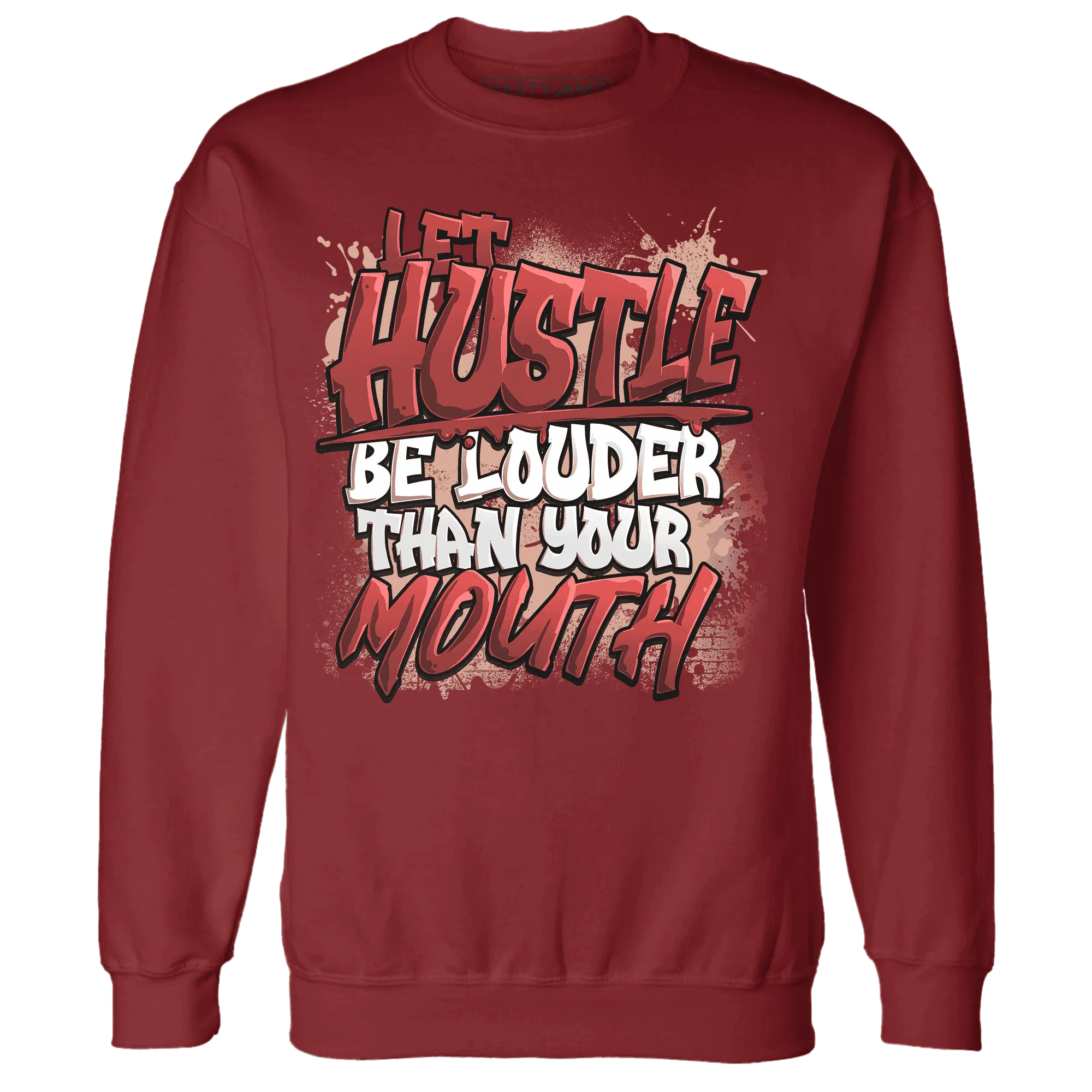 NastyJamz-Dune-Red-13s-Sweatshirt-Match-Hustle-Louder