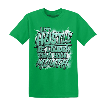 NastyJamz-High-OG-Green-Glow-1s-T-Shirt-Match-Hustle-Louder
