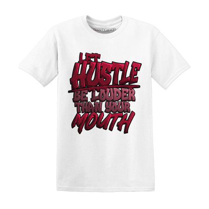 NastyJamz-High-White-Team-Red-1s-T-Shirt-Match-Hustle-Louder