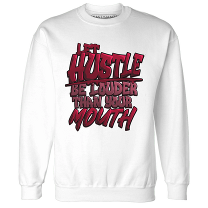 NastyJamz-High-White-Team-Red-1s-Sweatshirt-Match-Hustle-Louder