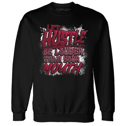 NastyJamz-High-White-Team-Red-1s-Sweatshirt-Match-Hustle-Louder