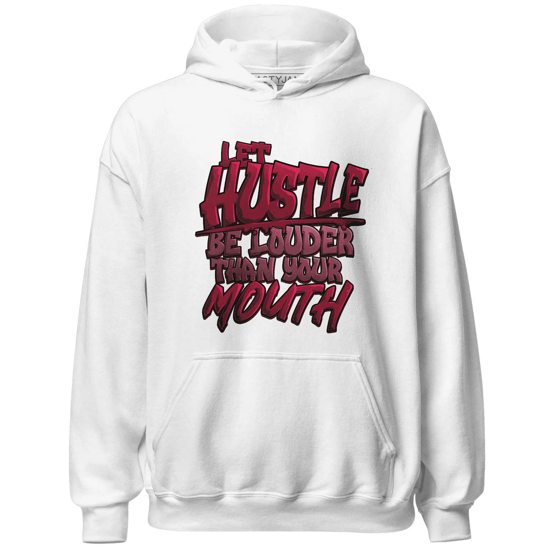 NastyJamz-High-White-Team-Red-1s-Hoodie-Match-Hustle-Louder