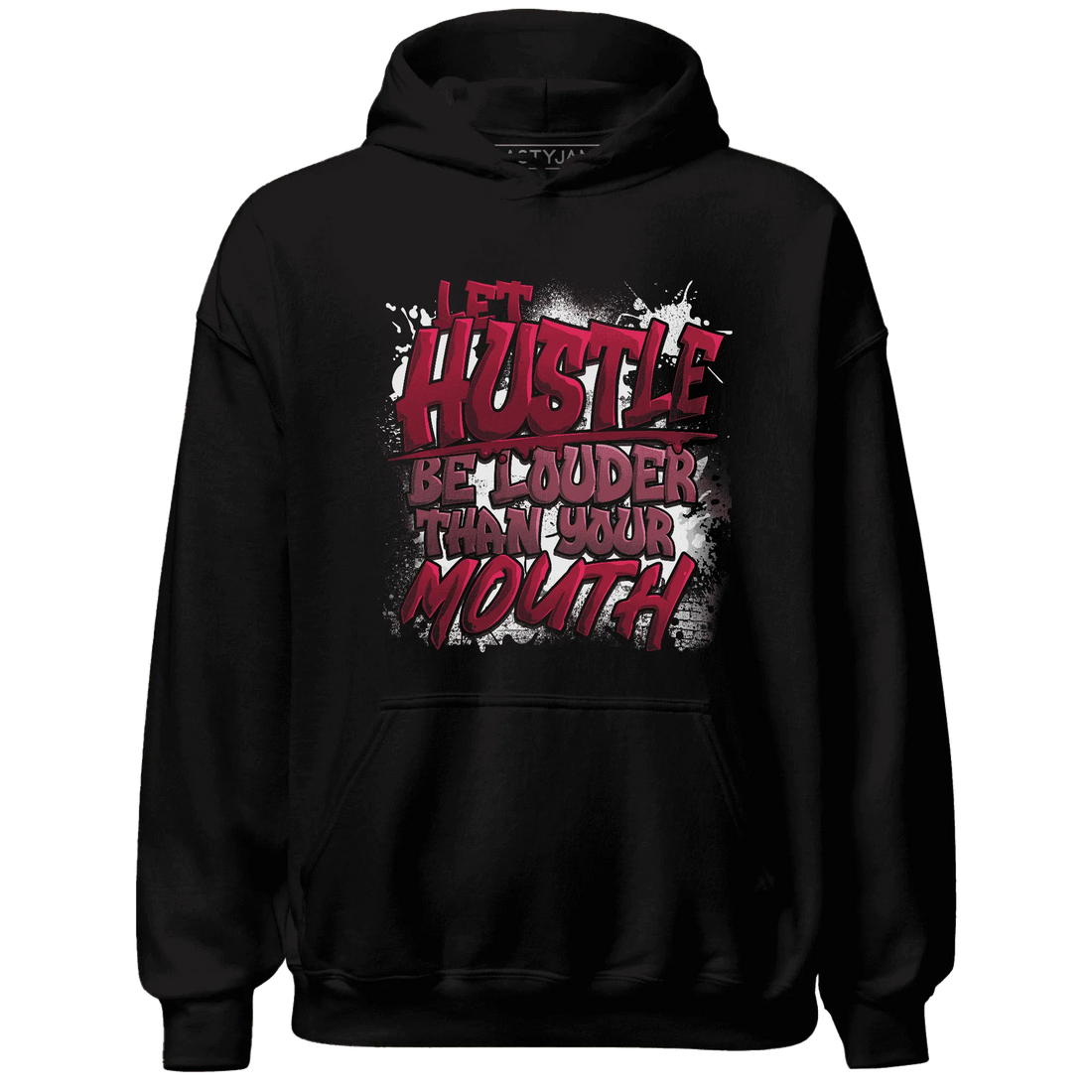 NastyJamz-High-White-Team-Red-1s-Hoodie-Match-Hustle-Louder