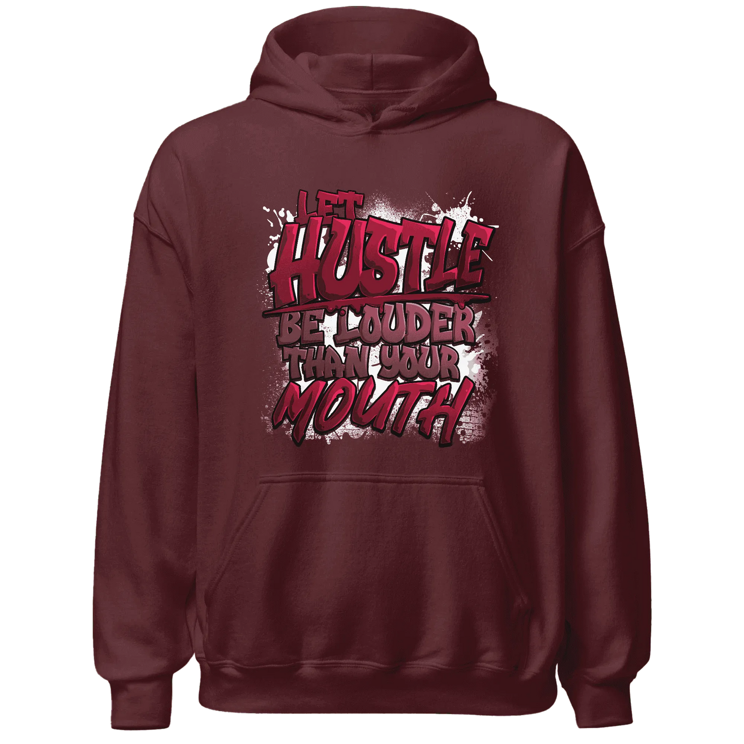 NastyJamz-High-White-Team-Red-1s-Hoodie-Match-Hustle-Louder